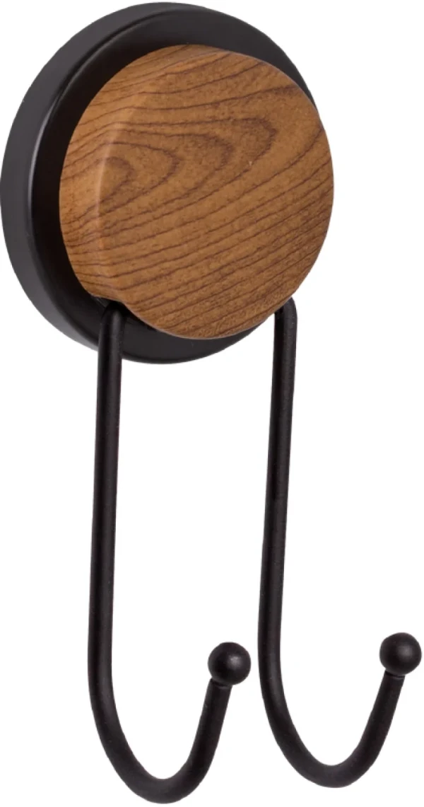 Крючок Fixsen Magic Wood FX-46005A двойной, черный