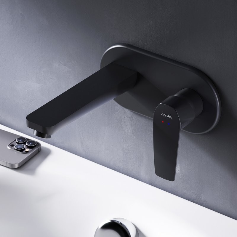 Смеситель для раковины AM.PM Gem F90A72222 С ВНУТРЕННЕЙ ЧАСТЬЮ, черный