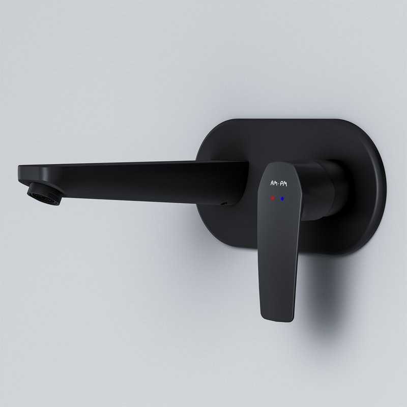 Смеситель для раковины AM.PM Gem F90A72222 С ВНУТРЕННЕЙ ЧАСТЬЮ, черный