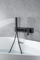 Встраиваемый смеситель для душа и ванны Allen Brau Infinity 5.21007-31 С ВНУТРЕННЕЙ ЧАСТЬЮ, чёрный матовый