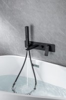 Встраиваемый смеситель для душа и ванны Allen Brau Infinity 5.21007-31 С ВНУТРЕННЕЙ ЧАСТЬЮ, чёрный матовый