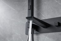 Встраиваемый смеситель для душа и ванны Allen Brau Infinity 5.21007-31 С ВНУТРЕННЕЙ ЧАСТЬЮ, чёрный матовый