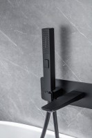 Встраиваемый смеситель для душа и ванны Allen Brau Infinity 5.21007-31 С ВНУТРЕННЕЙ ЧАСТЬЮ, чёрный матовый