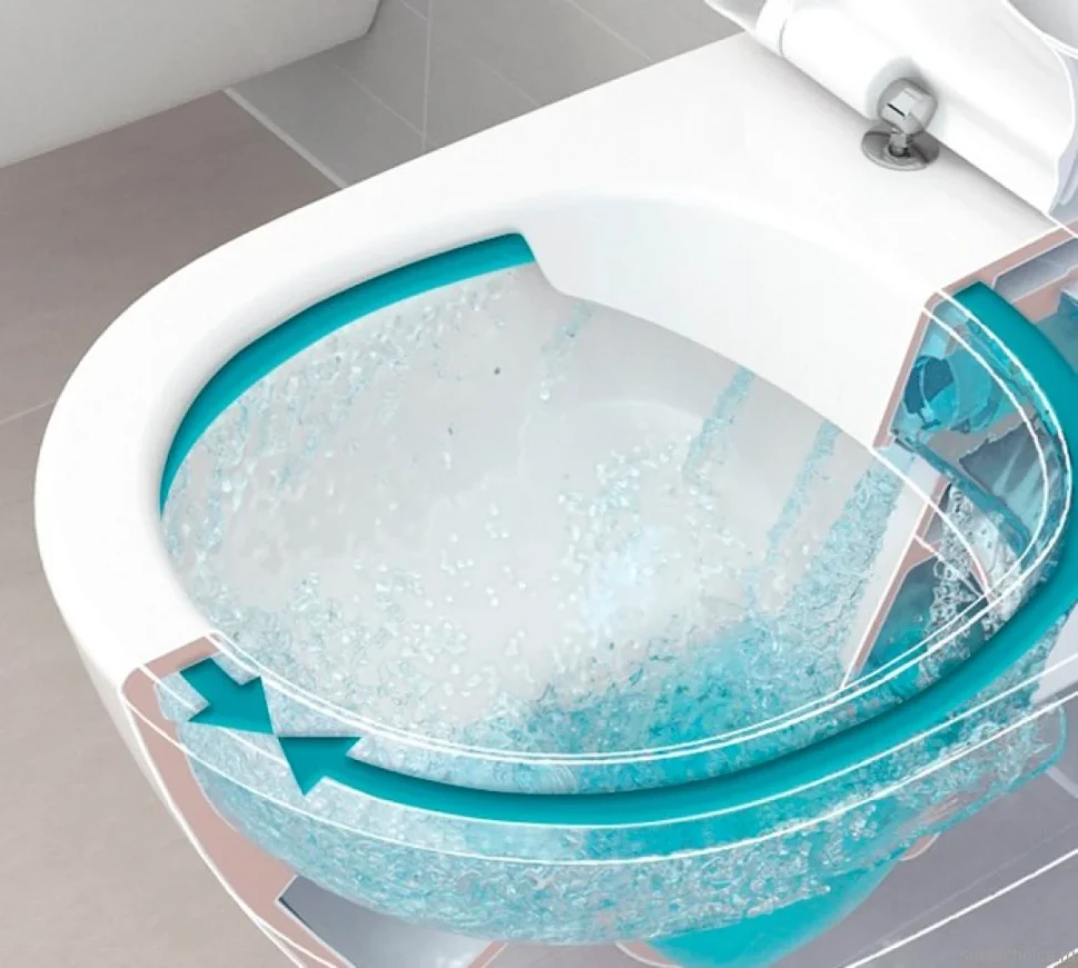 Комплект Унитаз подвесной Villeroy & Boch O.Novo 5660HR01 alpin, безободковый + Кнопка Viconnect 9224 9061 хром + Инсталляция 9224 6100