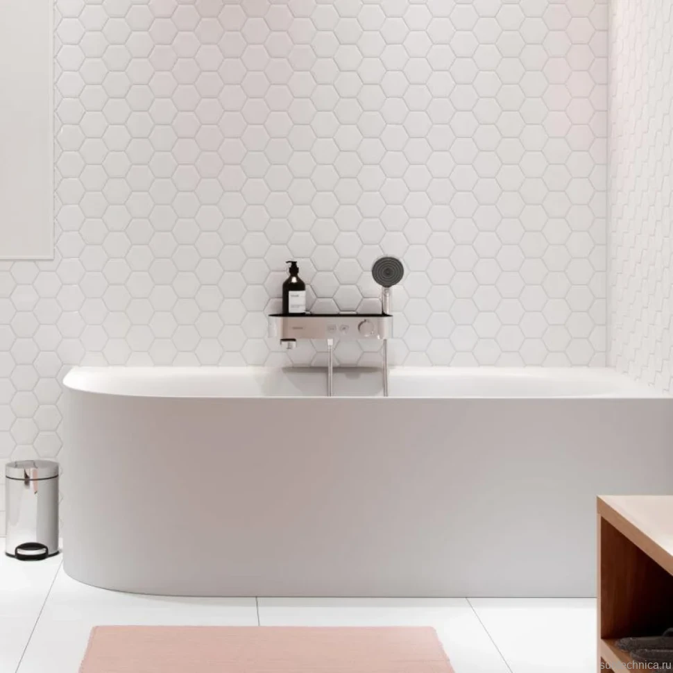 Термостатический смеситель Hansgrohe ShowerTablet Select ShowerTablet Select 24340000 для ванны с душем, хром
