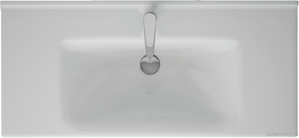 Тумба с раковиной Lemark Combi 100 белая глянцевая