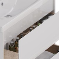 Тумба с раковиной Lemark Combi 100 белая глянцевая