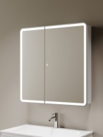 Зеркало-шкаф Sancos Diva DIV800 80, с подсветкой, белый