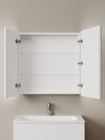 Зеркало-шкаф Sancos Diva DIV800 80, с подсветкой, белый