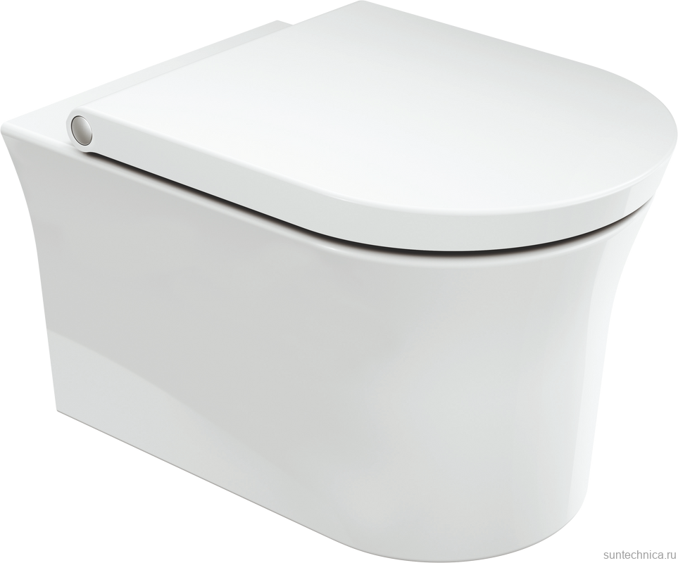 Комплект Унитаз подвесной Duravit White Tulip 2576092000 безободковый + Крышка 0027090000 с микролифтом, петли хром + Звукоизоляция TECE Profil TECEprofil 9 200 010 + Инсталляция TECEprofil Uni 2.0 9300302 + Кнопка TECEsolid 9240431 хром + Крепления TECEp