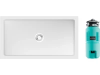 Комплект Мойка Omoikiri Mikura 83-WH белая + Измельчитель Nagare slim 1250-AZ azur blue