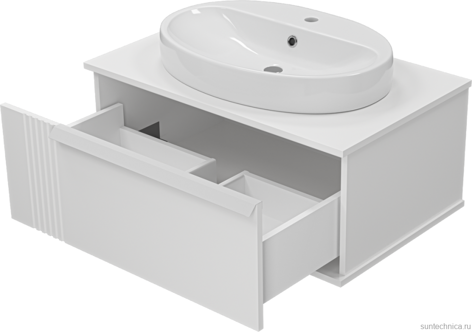 Мебель для ванной комнаты Brevita Savoy 80 подвесная, белая