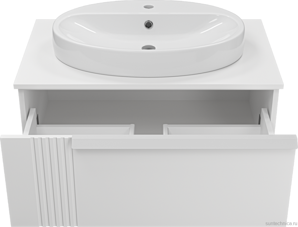 Мебель для ванной комнаты Brevita Savoy 80 подвесная, белая