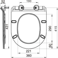 Комплект Унитаз подвесной BelBagno Sfera-r BB046CHR безободковый, крышка BB2111SC, инсталляция BB002-80 с кнопкой BB014-SR-BIANCO