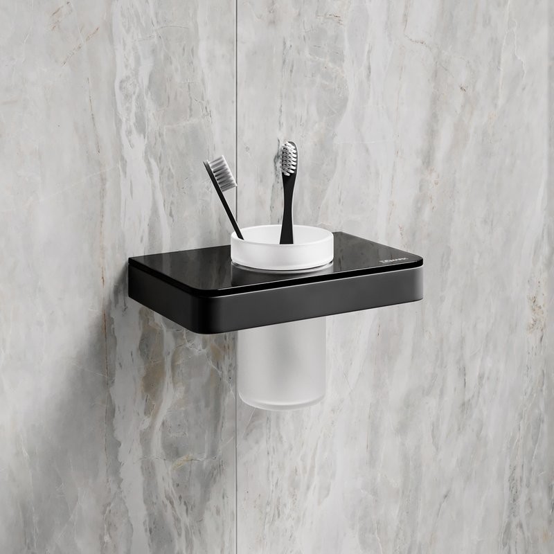 Стакан Lemark Glass line 9732036 матовый черный