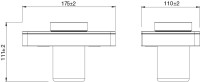 Стакан Lemark Glass line 9732036 матовый черный