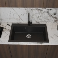 Мойка кухонная Domaci Болонья М-39-002 черная Мойка кухонная Domaci Болонья М-39-002 черная