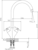 Смеситель для кухни Haiba HB4099