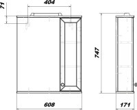 Мебель для ванной комнаты SanStar Бриз 55 раковина Исть