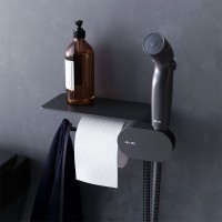 Гигиенический душ AM.PM Like F0202622 С ВНУТРЕННЕЙ ЧАСТЬЮ, со смесителем, черный