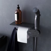 Гигиенический душ AM.PM Like F0202622 С ВНУТРЕННЕЙ ЧАСТЬЮ, со смесителем, черный