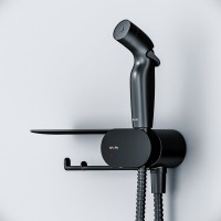 Гигиенический душ AM.PM Like F0202622 С ВНУТРЕННЕЙ ЧАСТЬЮ, со смесителем, черный