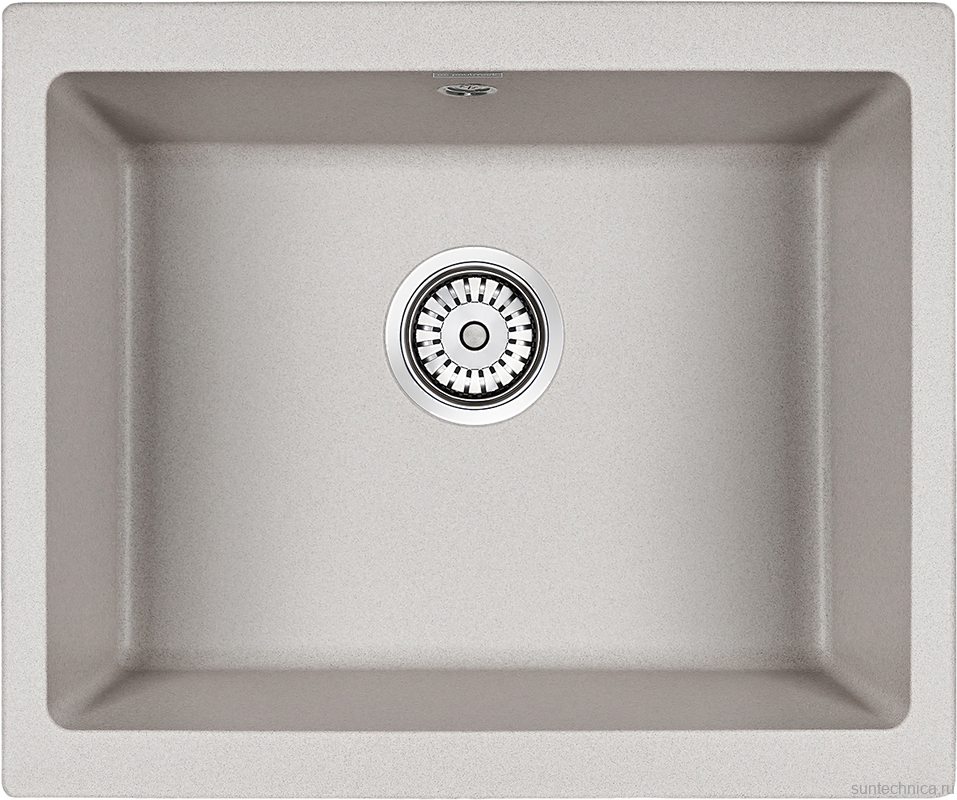 Комплект Мойка Paulmark Gera 60 PM205546-GR серый + Измельчитель Bone Crusher BC 910-SL-Slim Line