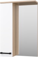 Зеркало Misty Крафт L 50 белое, светлое дерево