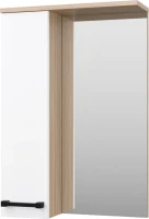 Зеркало Misty Крафт L 50 белое, светлое дерево