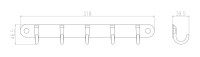 Крючок Wonzon & Woghand WW-9384-5 хром