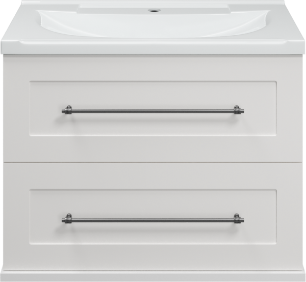 Тумба с раковиной Misty Марта 70 подвесная, белая глянцевая