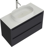 Тумба под раковину без столешницы Allen Brau Fantasy 2.0 100 матовый антрацит