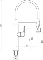 Смеситель для кухни Savol S-002803-04