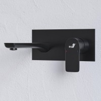 Смеситель для раковины RGW Shower Panels SP-46B С ВНУТРЕННЕЙ ЧАСТЬЮ, черный