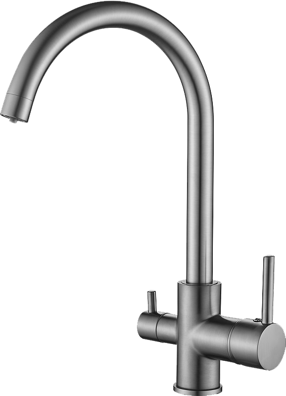 Смеситель для кухни BELZ B76801-3 вороненая сталь