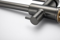 Смеситель для кухни BELZ B76801-3 вороненая сталь