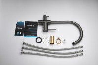 Смеситель для кухни BELZ B76801-3 вороненая сталь