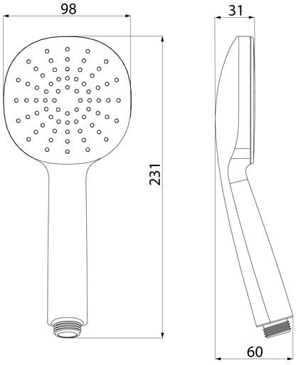 Душевая лейка IDDIS Optima Home OPH1FB9i18 черная матовая