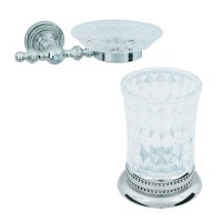 Набор Стакан Boheme Brillante 10441 + Мыльница 10432