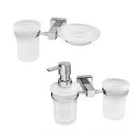 Набор Стакан Wasserkraft Lippe K-6526 + Дозатор K-6589 Набор Стакан Wasserkraft Lippe K-6526 + Дозатор K-6589