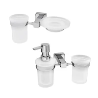 Набор Стакан Wasserkraft Lippe K-6526 + Дозатор K-6589 Набор Стакан Wasserkraft Lippe K-6526 + Дозатор K-6589