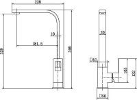 Смеситель для кухни Fashun A54018 сатин