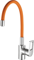 Смеситель для кухни Fashun A4253+B02 хром, оранжевый