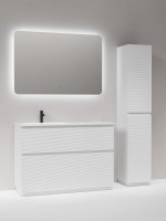 Тумба с раковиной Sancos Folk Floor 120 левая напольная, bianco, раковина CN7020