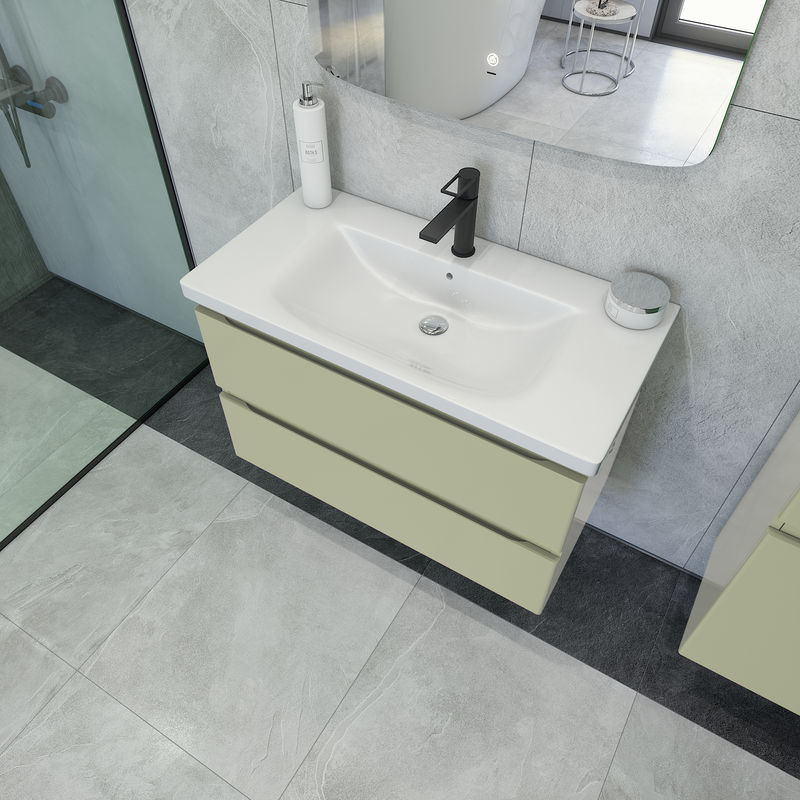 Мебель для ванной комнаты Caprigo Forte 90 подвесная, фисташка