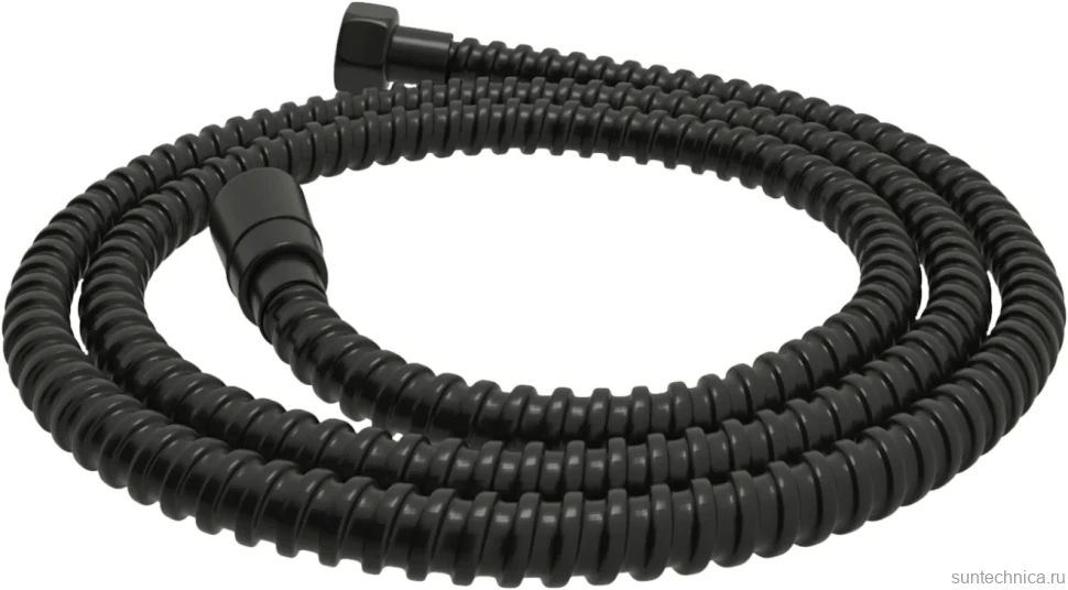 Душевой шланг Wasserkraft Elbe 7400 A240 150 см, черный матовый