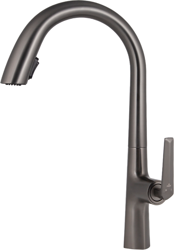 Смеситель для кухни Kaiser Strike 09066-15 вороненая сталь