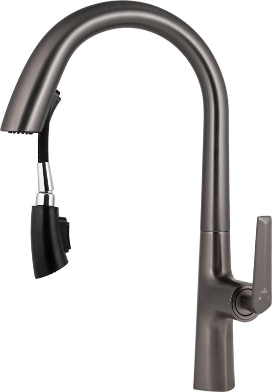 Смеситель для кухни Kaiser Strike 09066-15 вороненая сталь