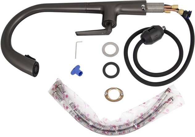 Смеситель для кухни Kaiser Strike 09066-15 вороненая сталь