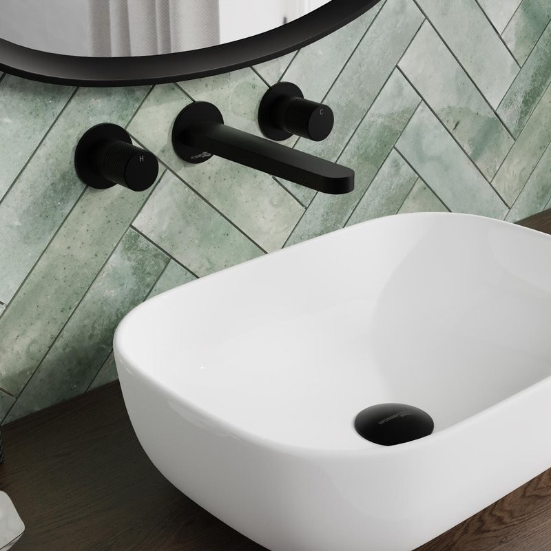 Смеситель для раковины Wasserkraft Fulda 5245 С ВНУТРЕННЕЙ ЧАСТЬЮ, черный soft-touch